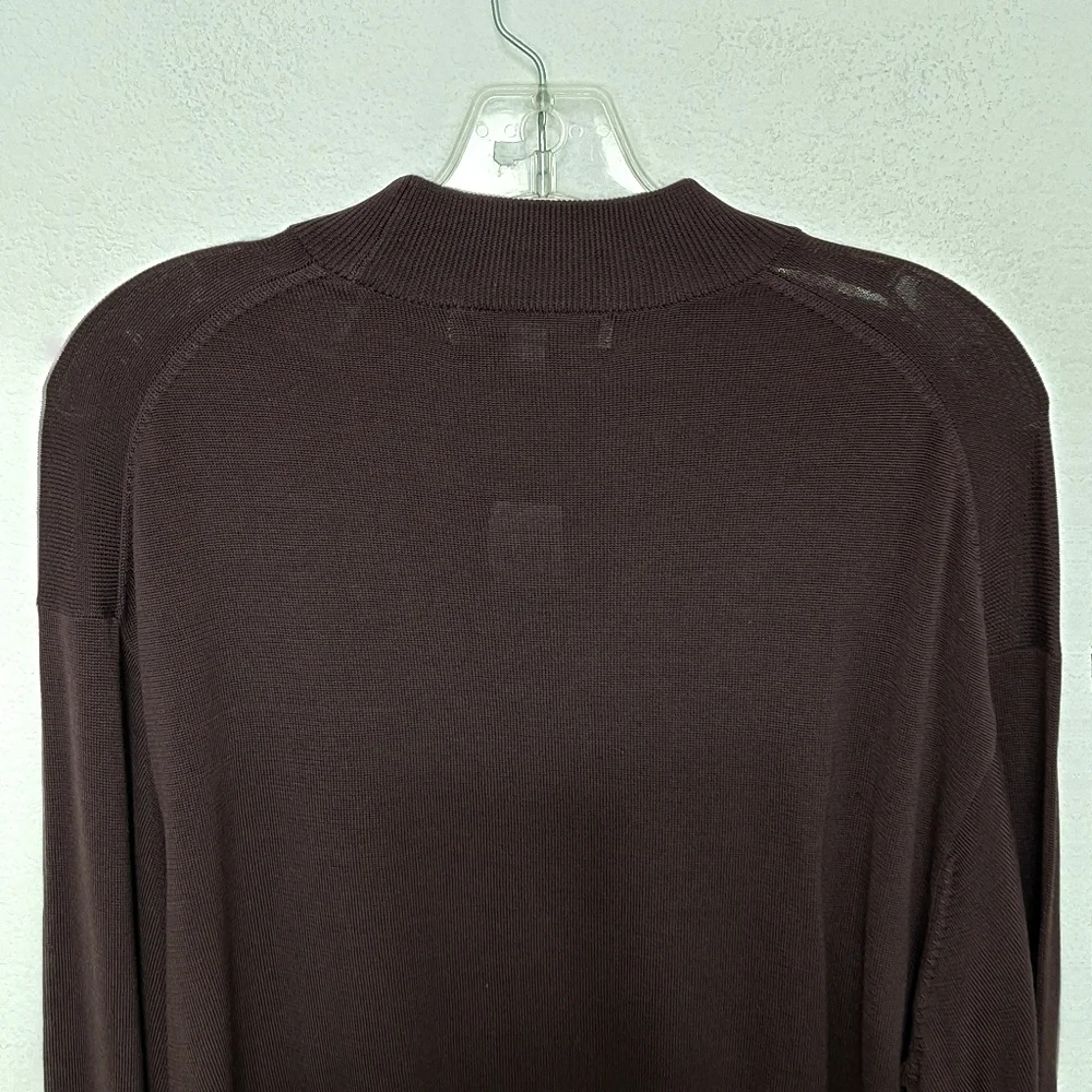 *Pronto Uomo NEW Brown Men’s Classic Business Casual Silk Blend Sweater Size M